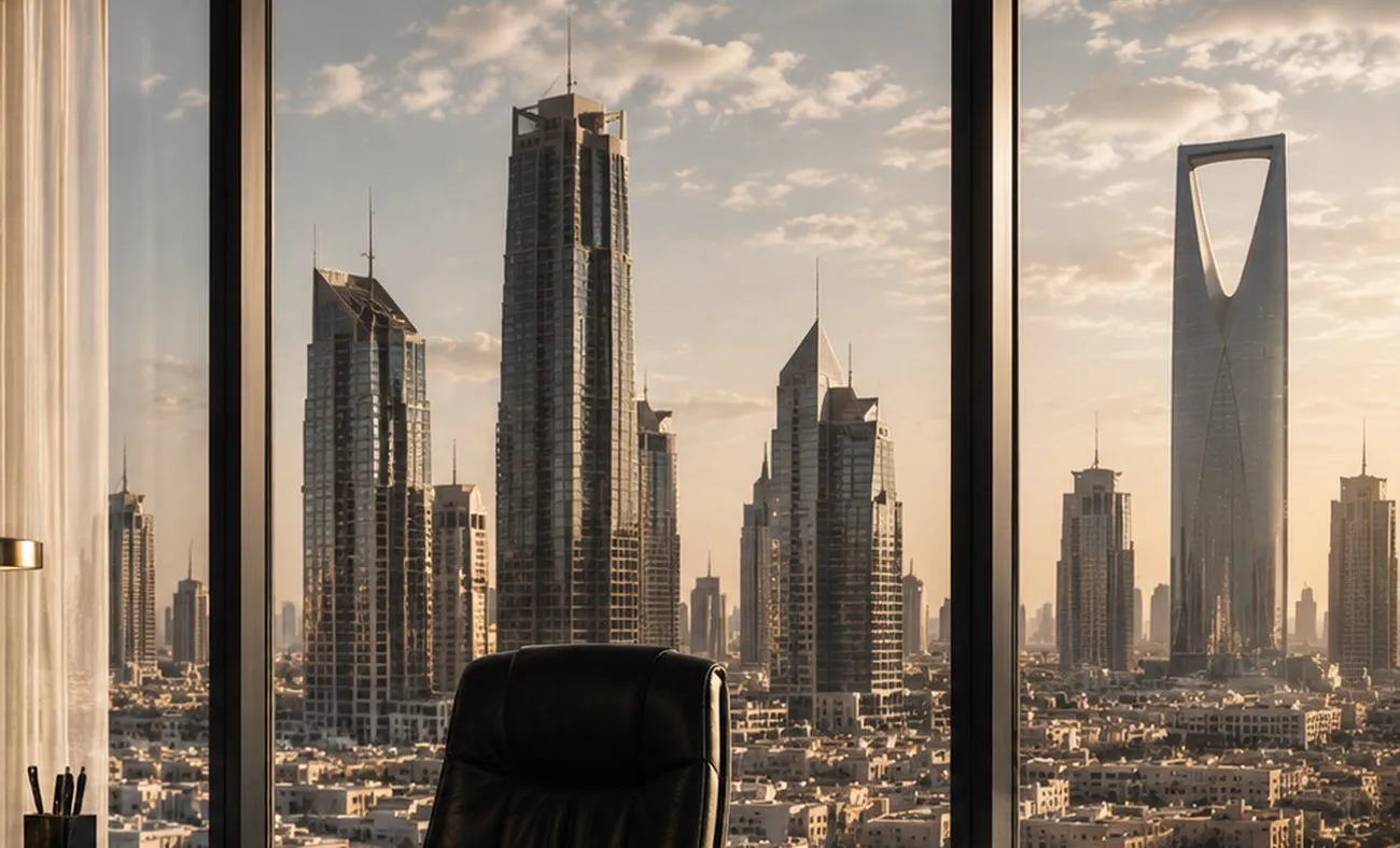 أفق مدينة الرياض ومقار الشركات